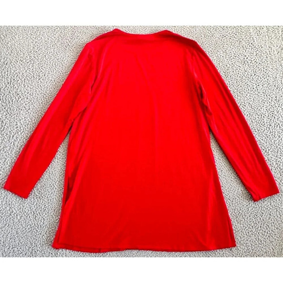 Eileen Fisher Tunic Long Sleeve Side Slits Straight Hem - Picture 2 of 16